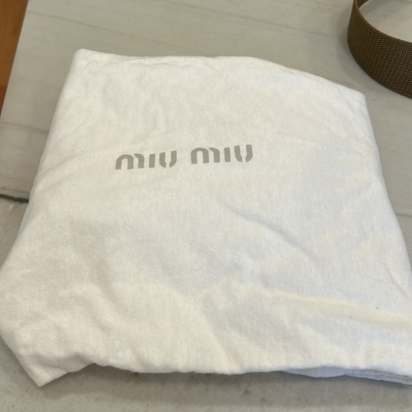 Miu Miu Olive Green Messenger Shoulder Bag - Picture 13 of 13